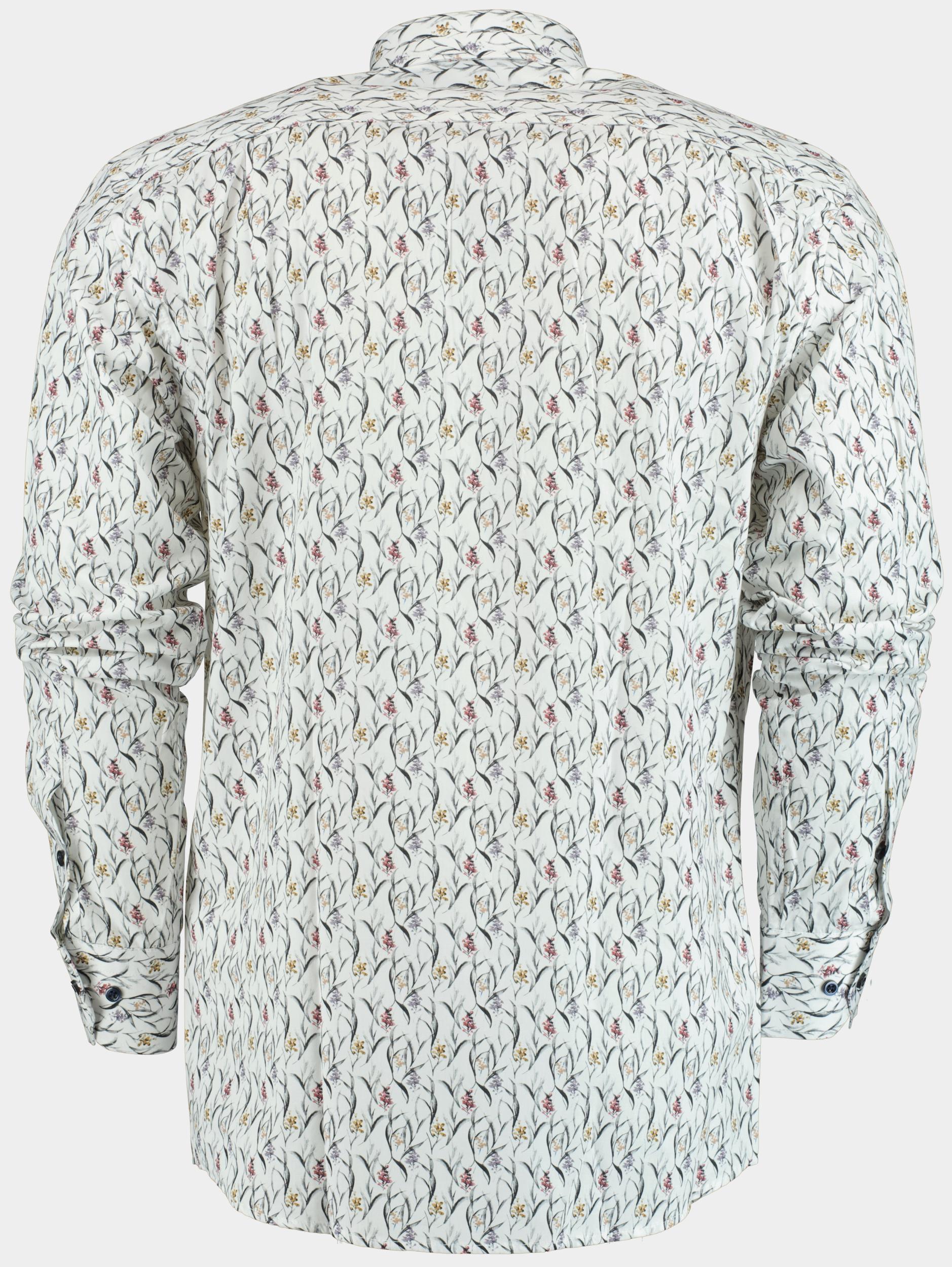Bos Casual hemd lange mouw Multi Grass with flowers 28125/V03