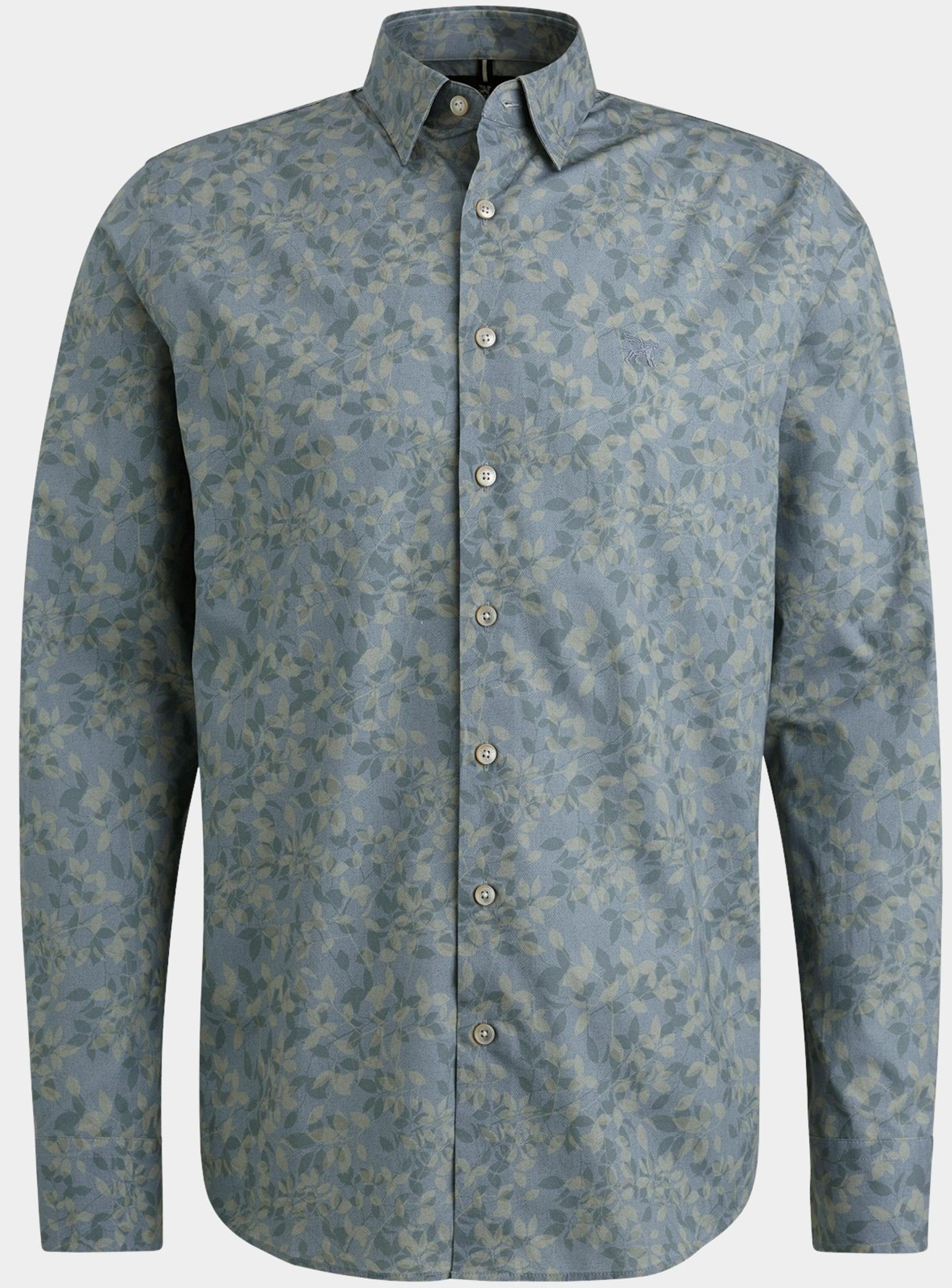 Vanguard Casual hemd lange mouw Blauw Long Sleeve Shirt Print on Fi VSI2502202/5407