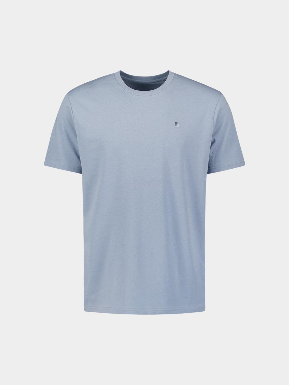 No Excess T-shirt korte mouw Blauw T-Shirt Crewneck Solid Basic 29340701SN/138