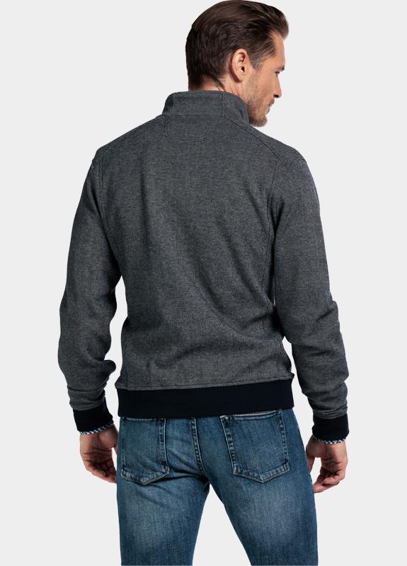 Baileys Vest Wit Sweat Cardigan Zip  2-tone Ja 522258/81