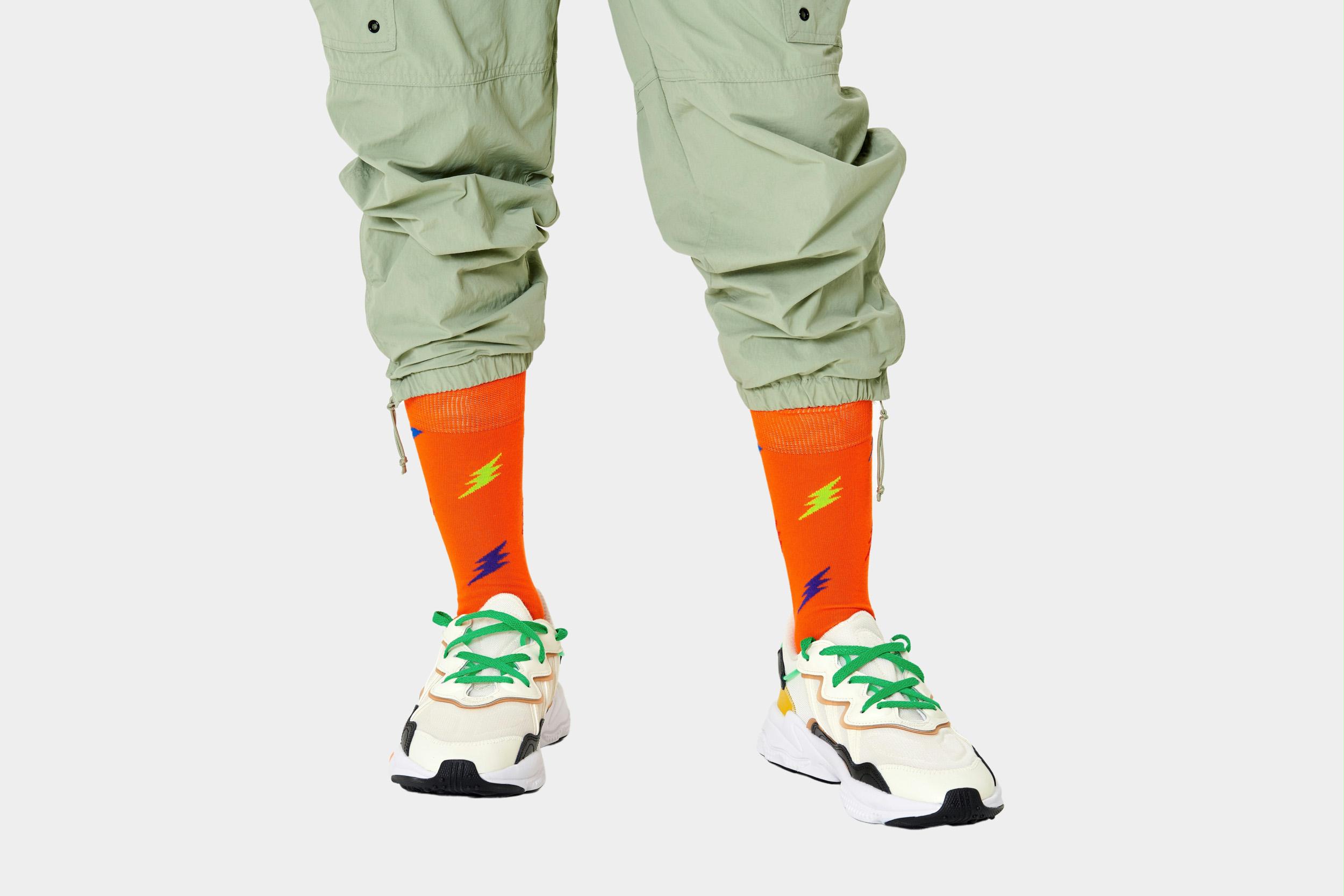 Happy Socks Sokken Oranje Lightning LGH01/2700
