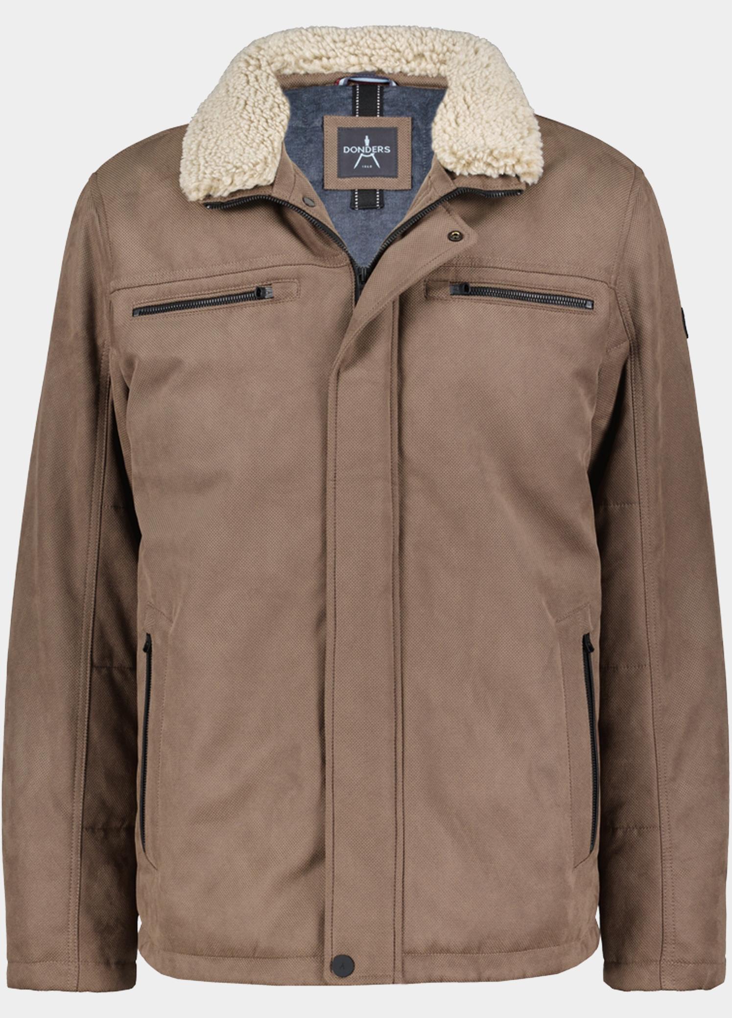 Donders 1860 Winterjas heren Bruin Textile Jacket 22066/541