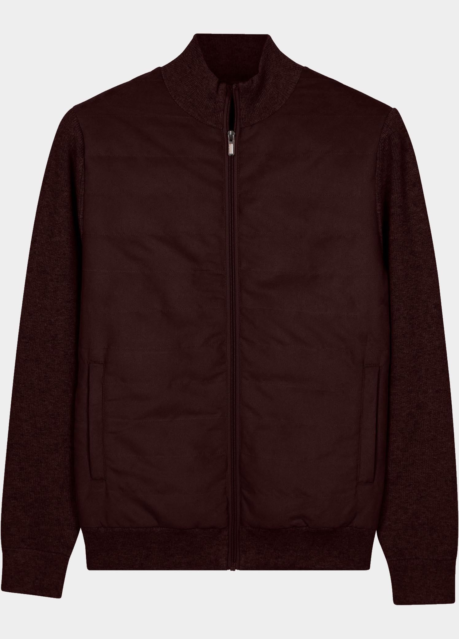 Baileys Vest heren Bruin Cardigan Zip  Front Suedine, 622078/895