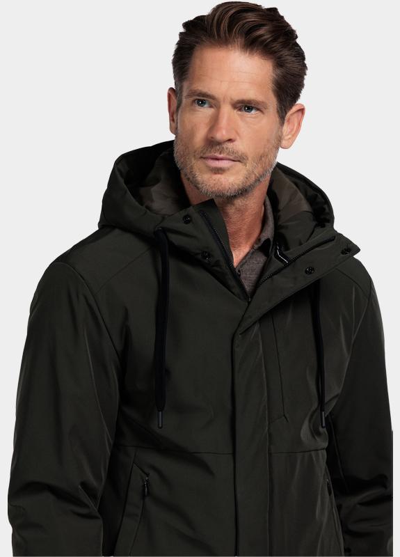 Baileys Winterjack Groen Jacket with Hood Padded. 522355/79