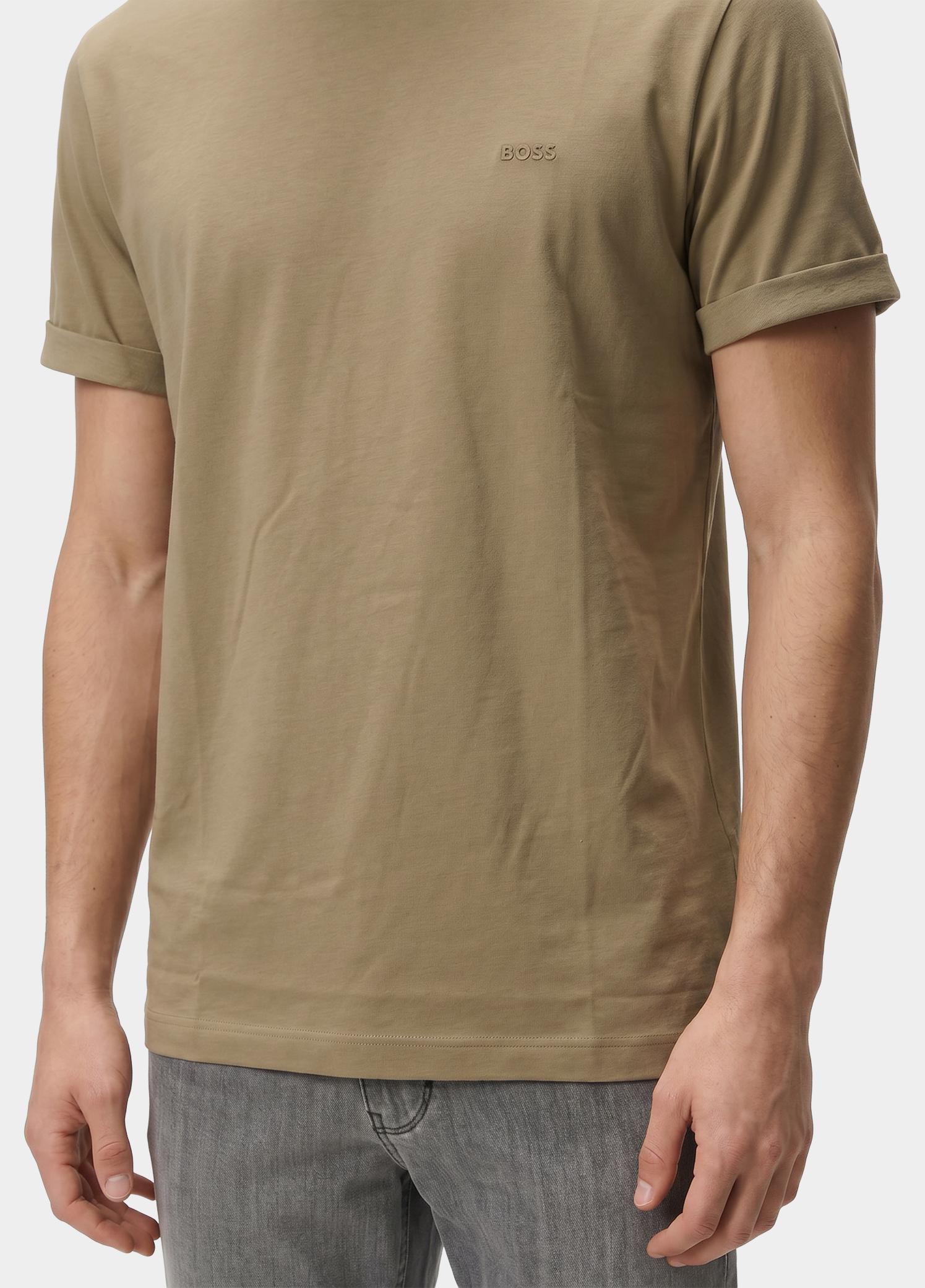 BOSS Black T-shirt heren Beige Thompson 01 10241525 01 50468347/252