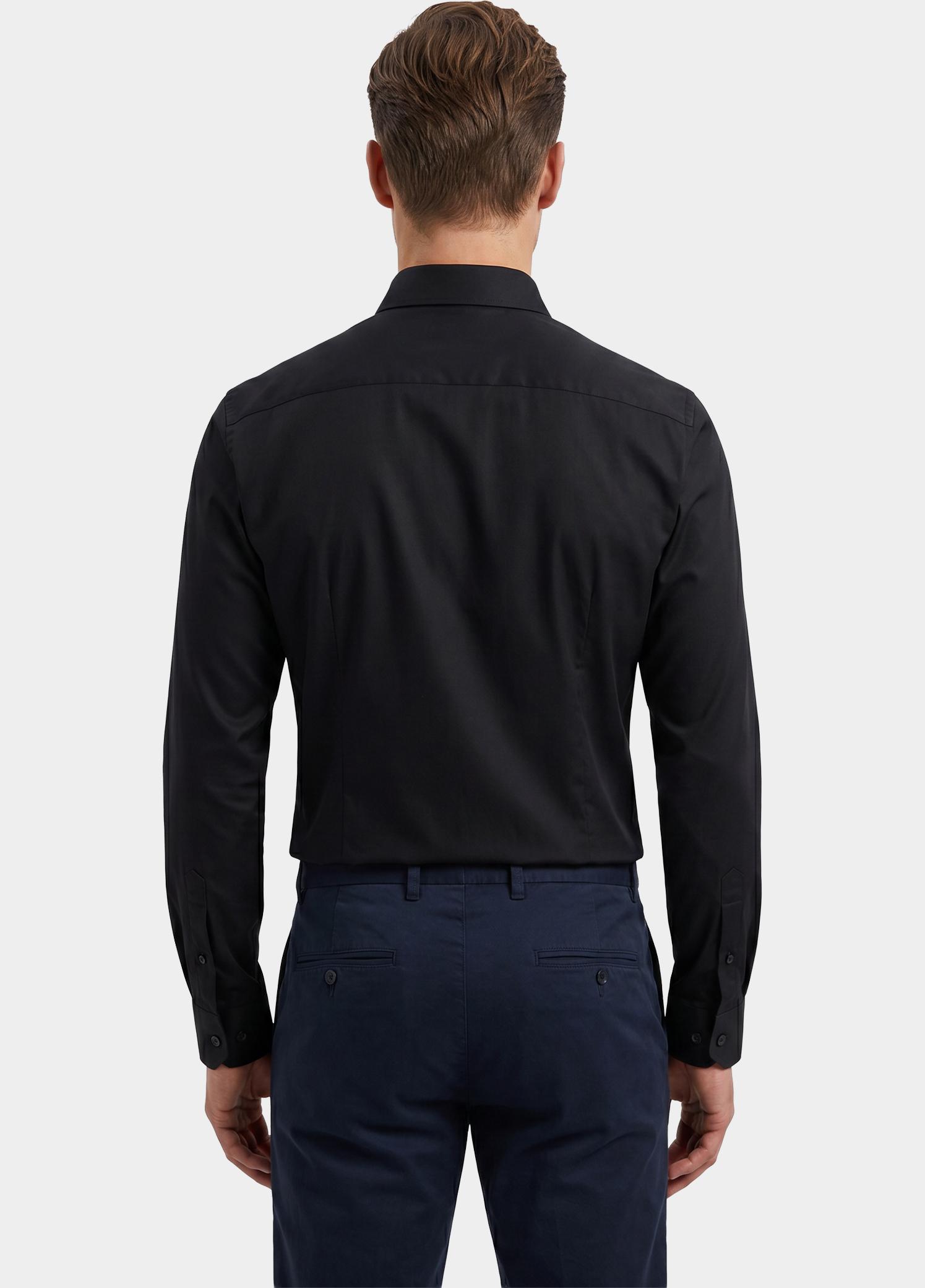 Olymp Business hemd lange mouw Zwart Level 6 - extra slim fit 046664/68
