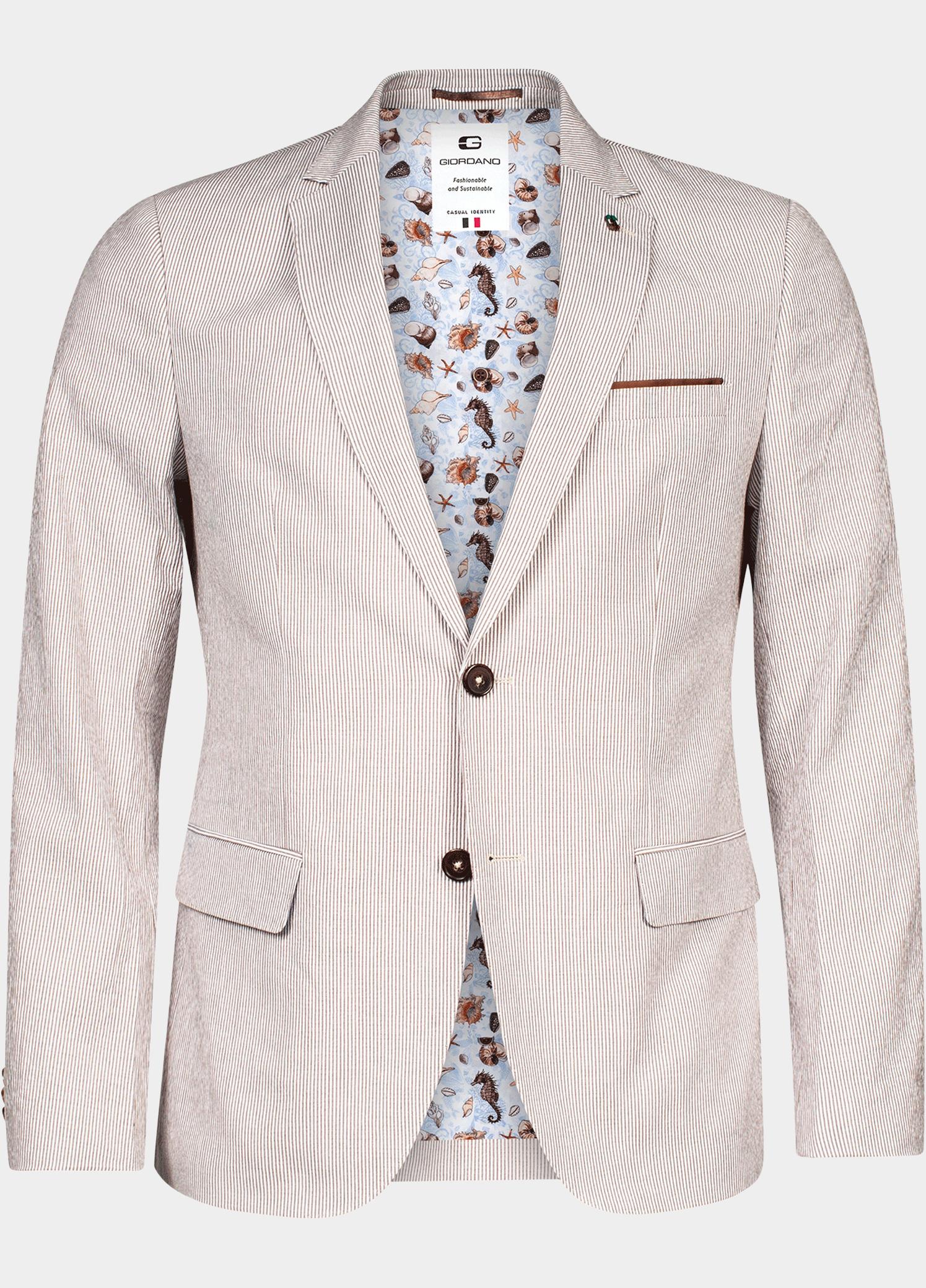 Giordano Colbert Bruin Blazer Robert Seersucker Stri 412614/80