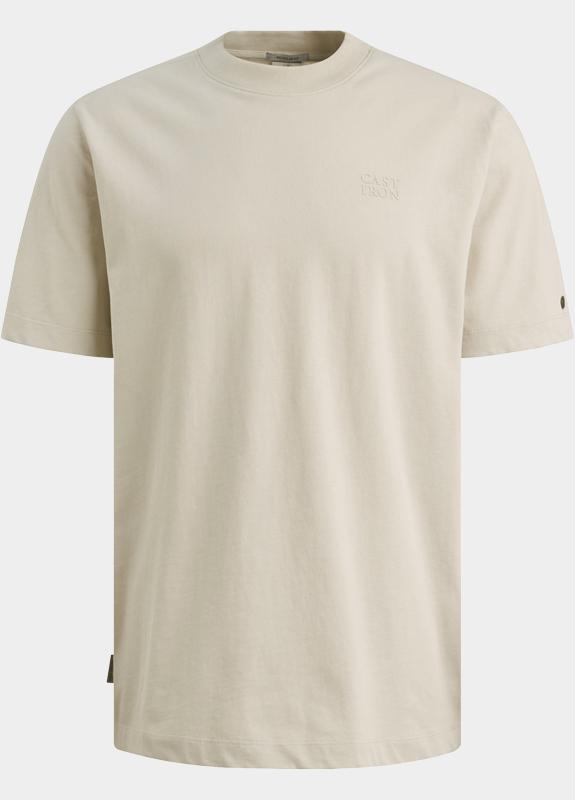 Cast Iron T-shirt korte mouw Beige Short sleeve r-neck regular f CTSS2605587/7014