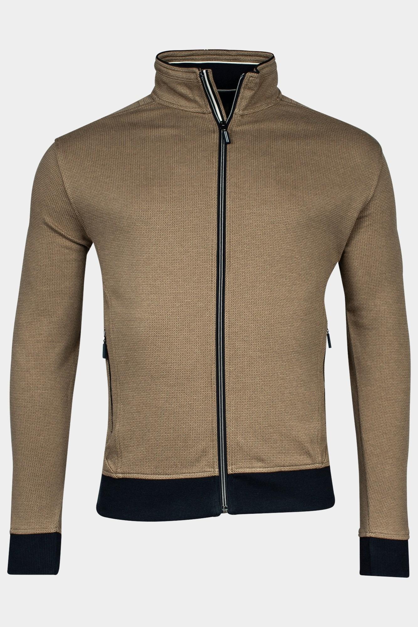 Baileys Vest Groen Sweat Cardigan Zip  2-tone ja 412237/75