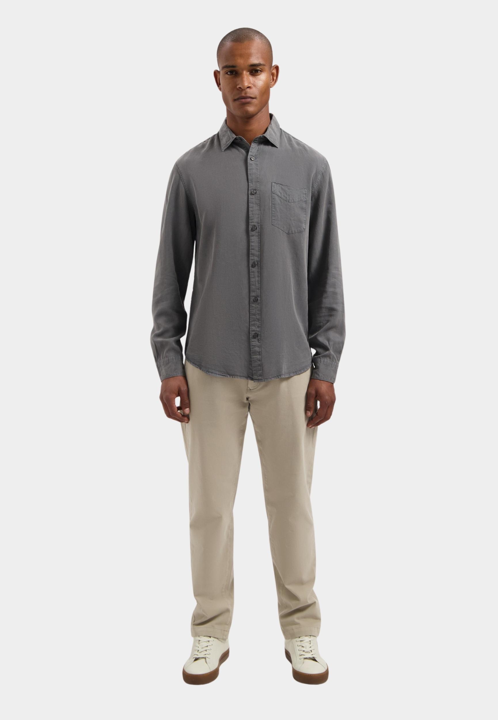 Dstrezzed Casual hemd lange mouw Grijs DS_Lamont Shirt 303754-AW25/879