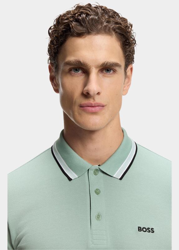 BOSS Green Polo korte mouw Groen Paddy 10241663 01 50469055/360