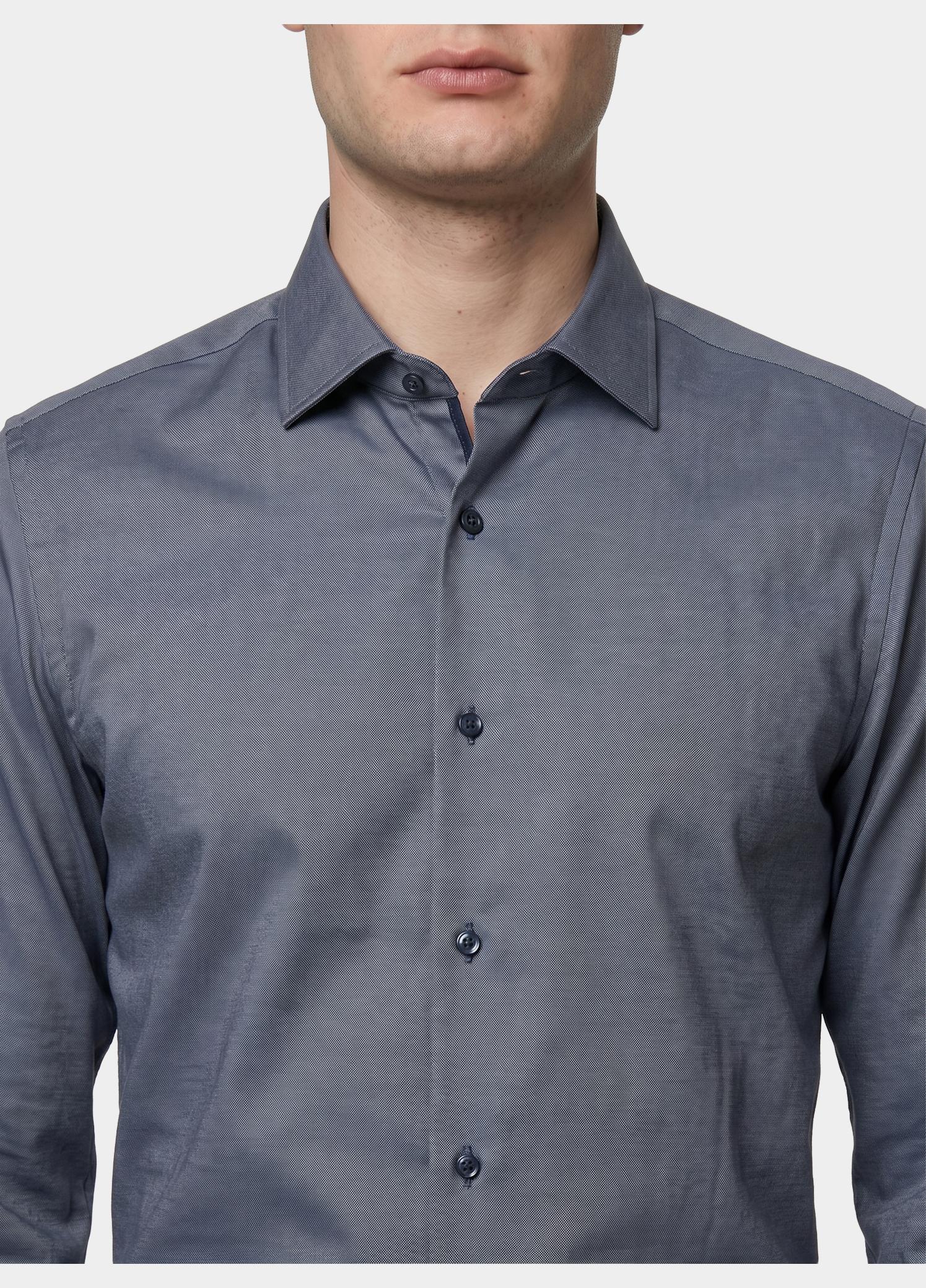 BOSS Black Business hemd lange mouw Blauw P-HANK-kent-C1-222 10241343 0 50503356/405