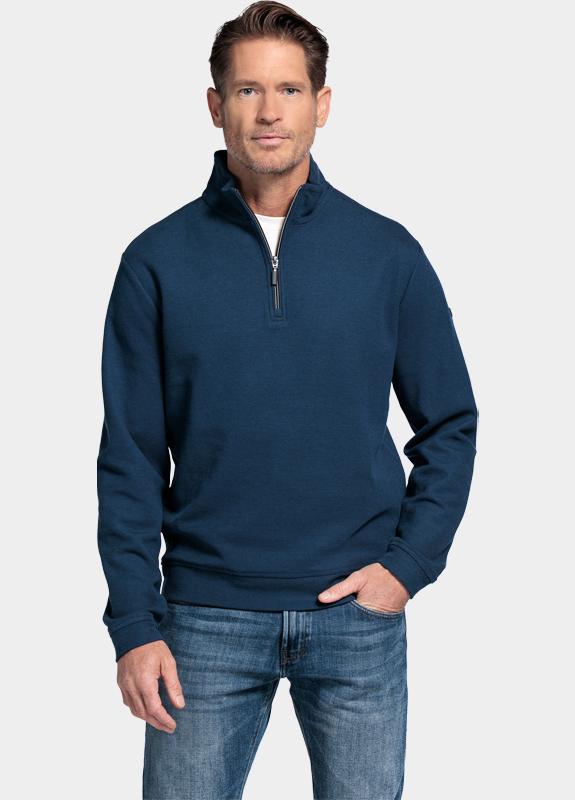 Baileys sweat halfzip Blauw Sweatshirt 1/2 Zip  Jacquard 523155/67
