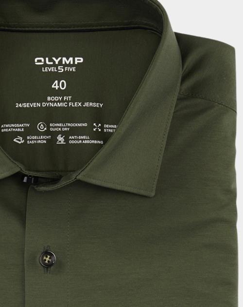 Olymp Business hemd lange mouw Beige 2008/64 Hemden 200864/75