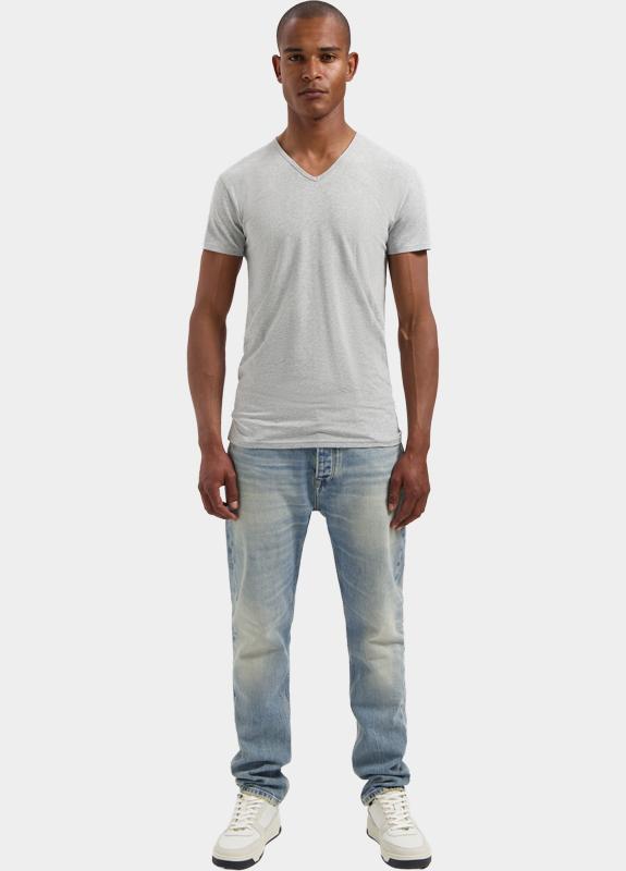 Dstrezzed T-shirt Grijs Eastwood 2 Pack V-Neck Tee Ba 707010/893