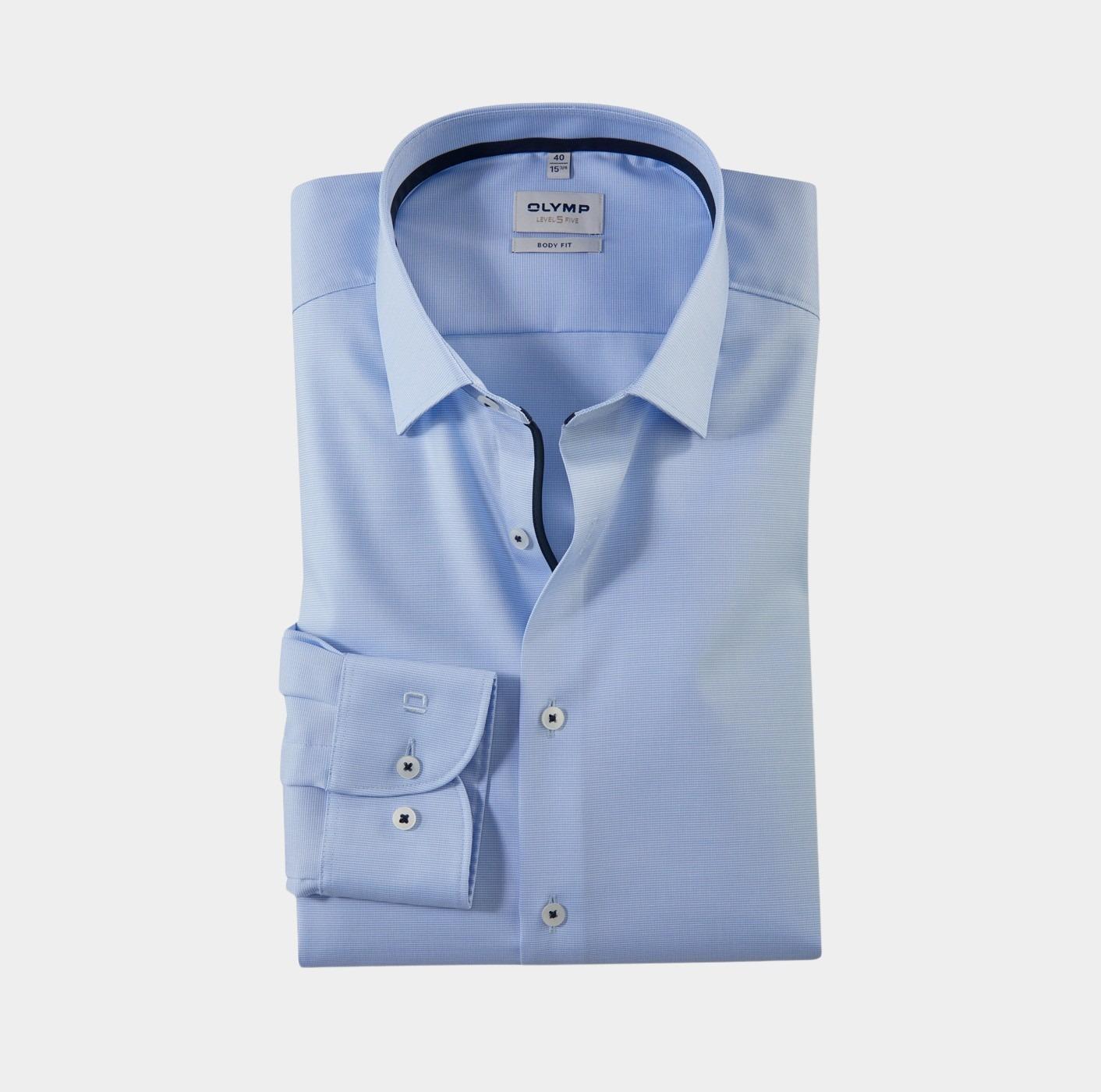 Olymp Business hemd lange mouw Blauw 0731/64 Hemden 073164/11