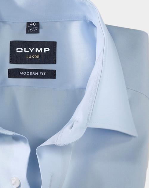 Olymp Business hemd korte mouw Blauw Luxor 030012/15