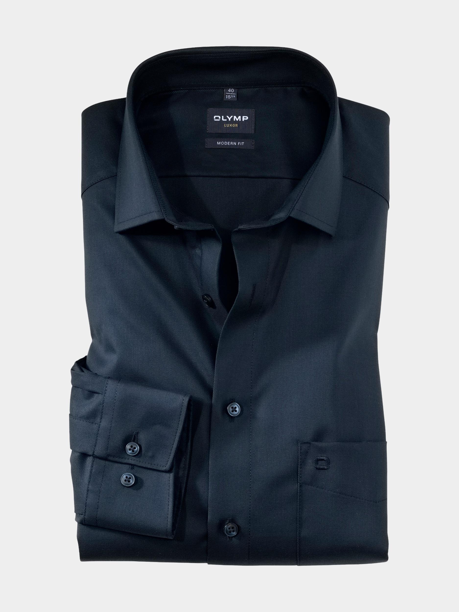 Olymp Business hemd lange mouw Blauw 0745/64 Hemden 074564/14