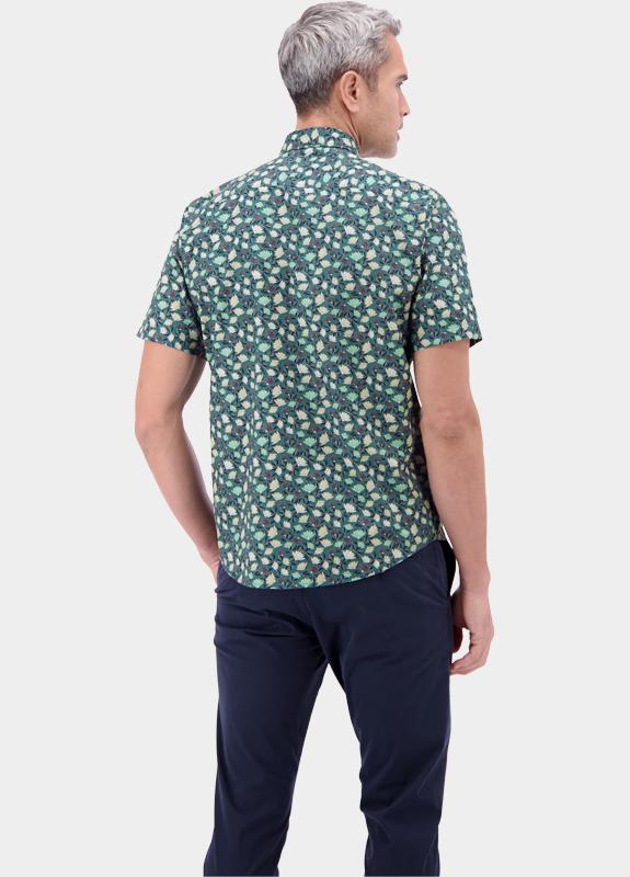 Lerros Casual hemd korte mouw Groen  2632011/662