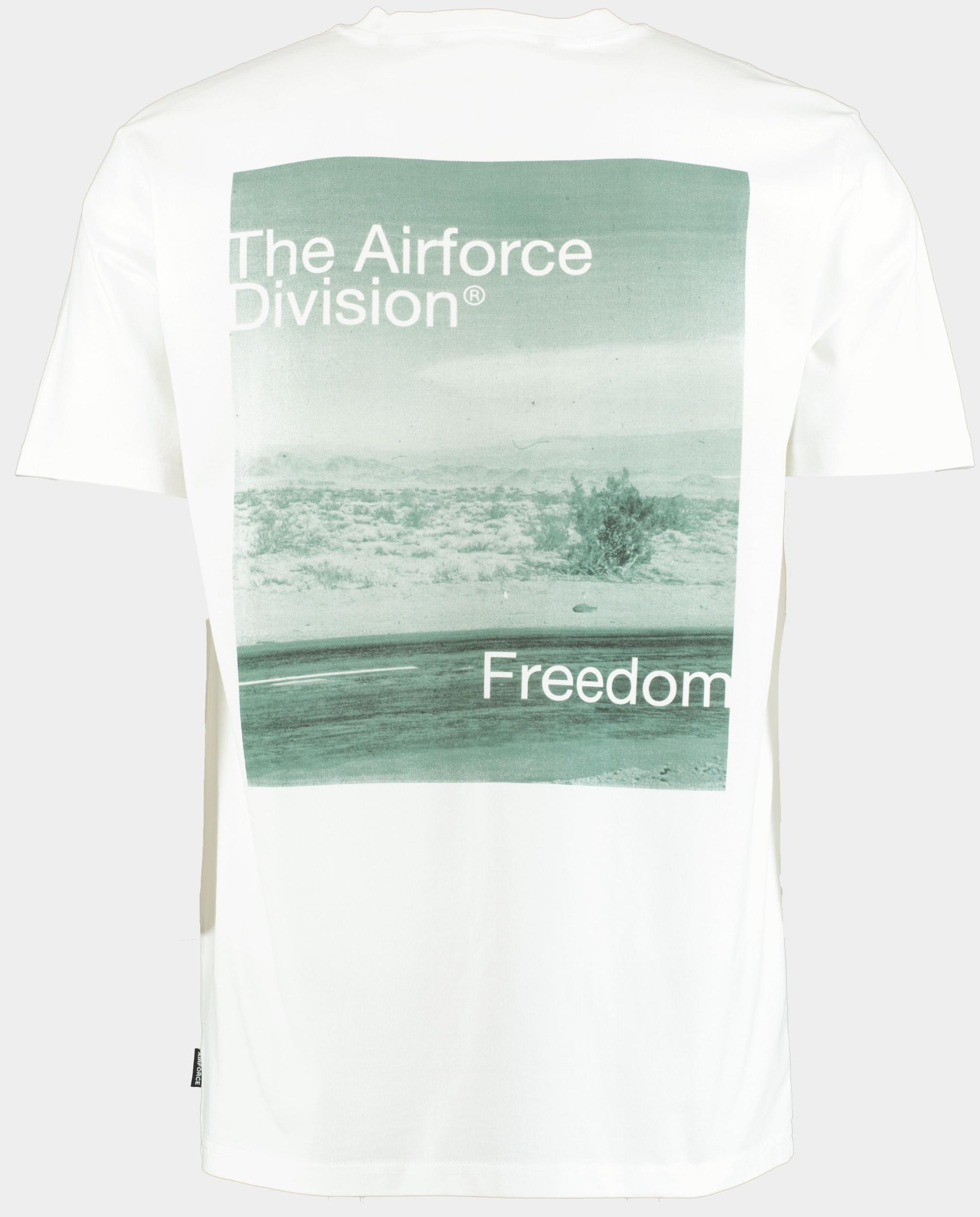 Airforce T-shirt korte mouw Wit Division T-shirt GEM1220/100