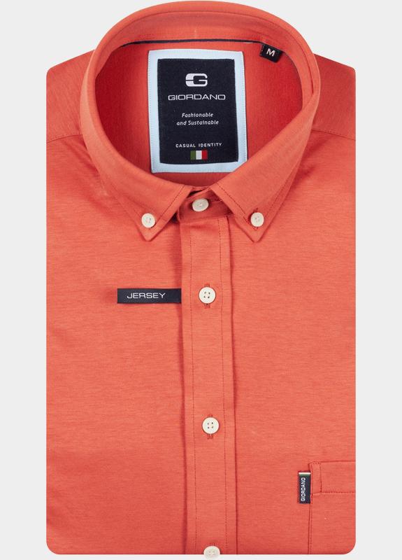 Giordano Overhemd heren Rood Dino Long Sleeve Button Down 617078/30