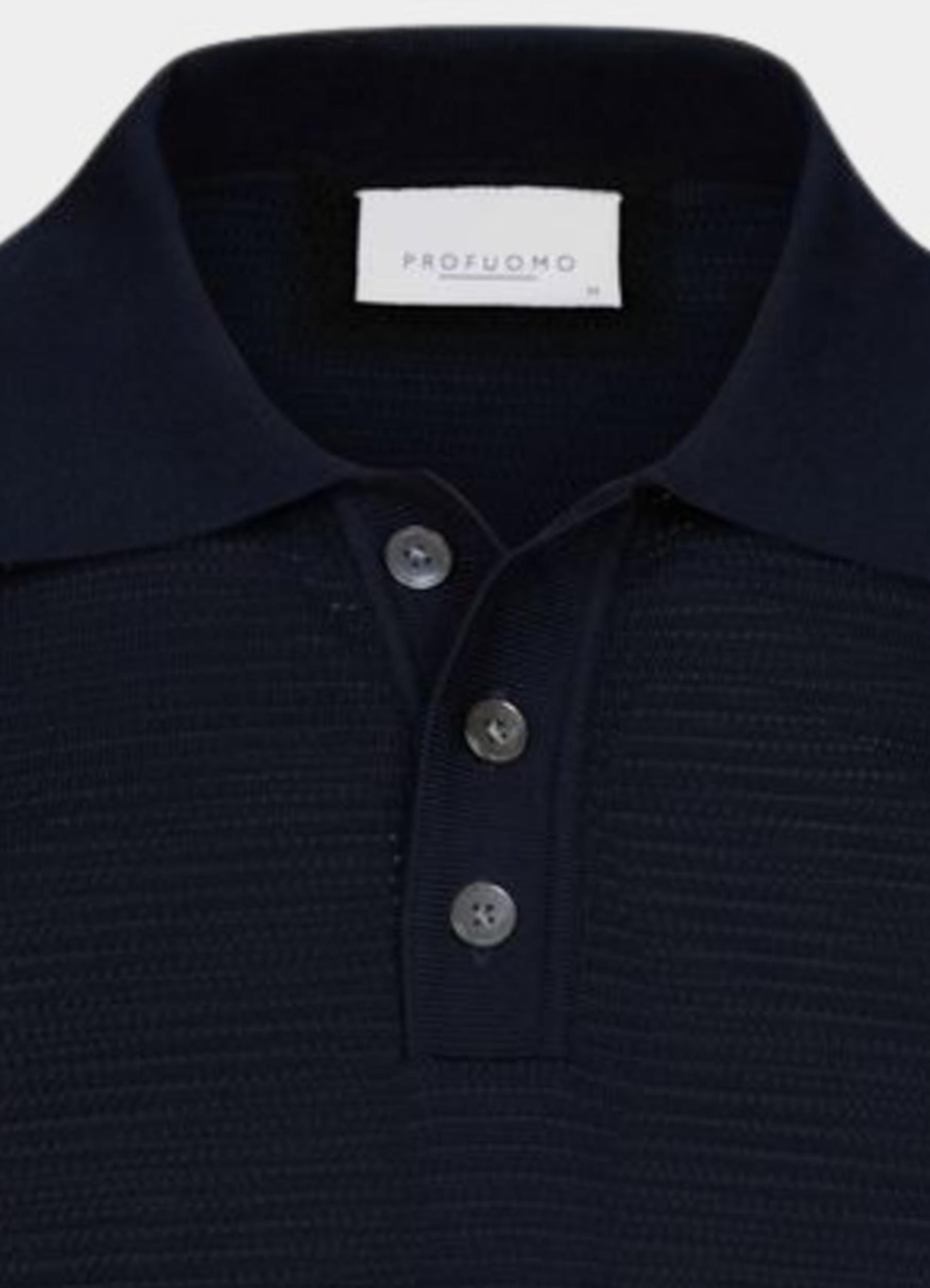 Profuomo Polo korte mouw Blauw  PPWD10007A/P