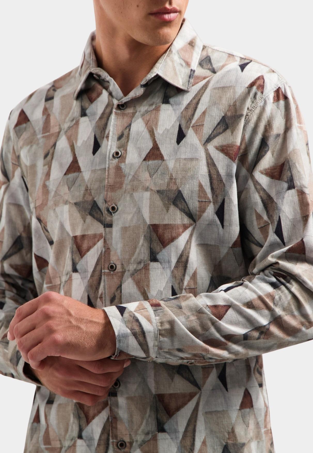 No Excess Casual hemd lange mouw Bruin  29430923/044