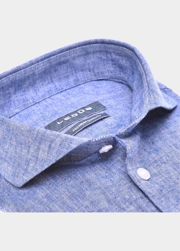 Ledub Business hemd lange mouw Blauw  0142465/180-000-000