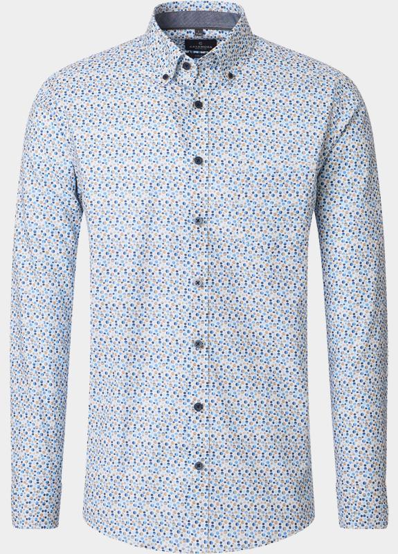 Casamoda Casual hemd lange mouw Beige B.D. Casual Fit 126130260/600