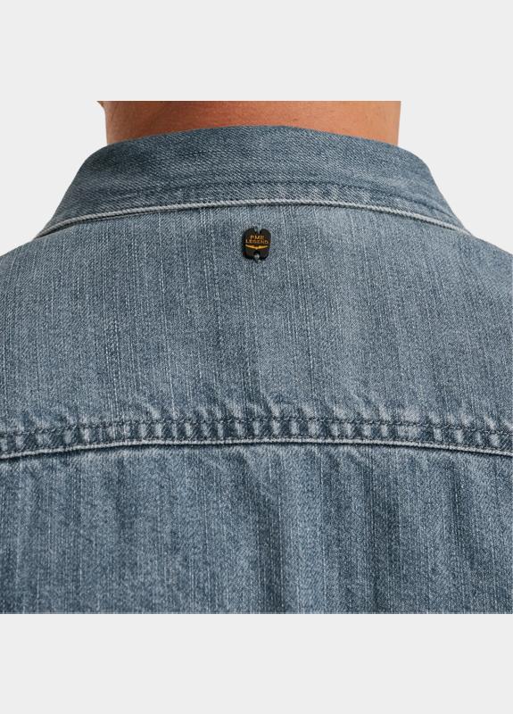 PME Legend Casual hemd lange mouw Blauw LONG SLEEVE SHIRT Indigo Deni PSI2511248/DEB