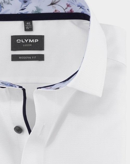 Olymp Business hemd lange mouw Wit 120674-Hemden 120674/00