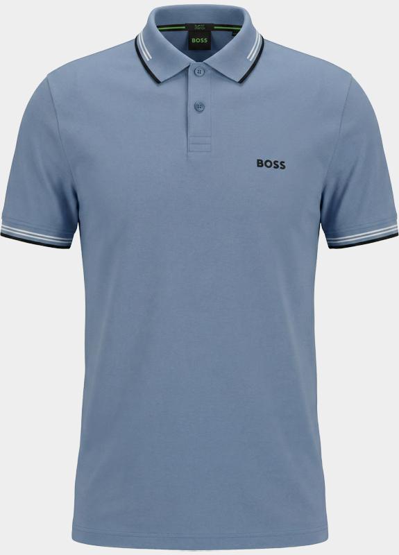 BOSS Green Polo korte mouw Blauw Paul 10255848 01 50506193/459