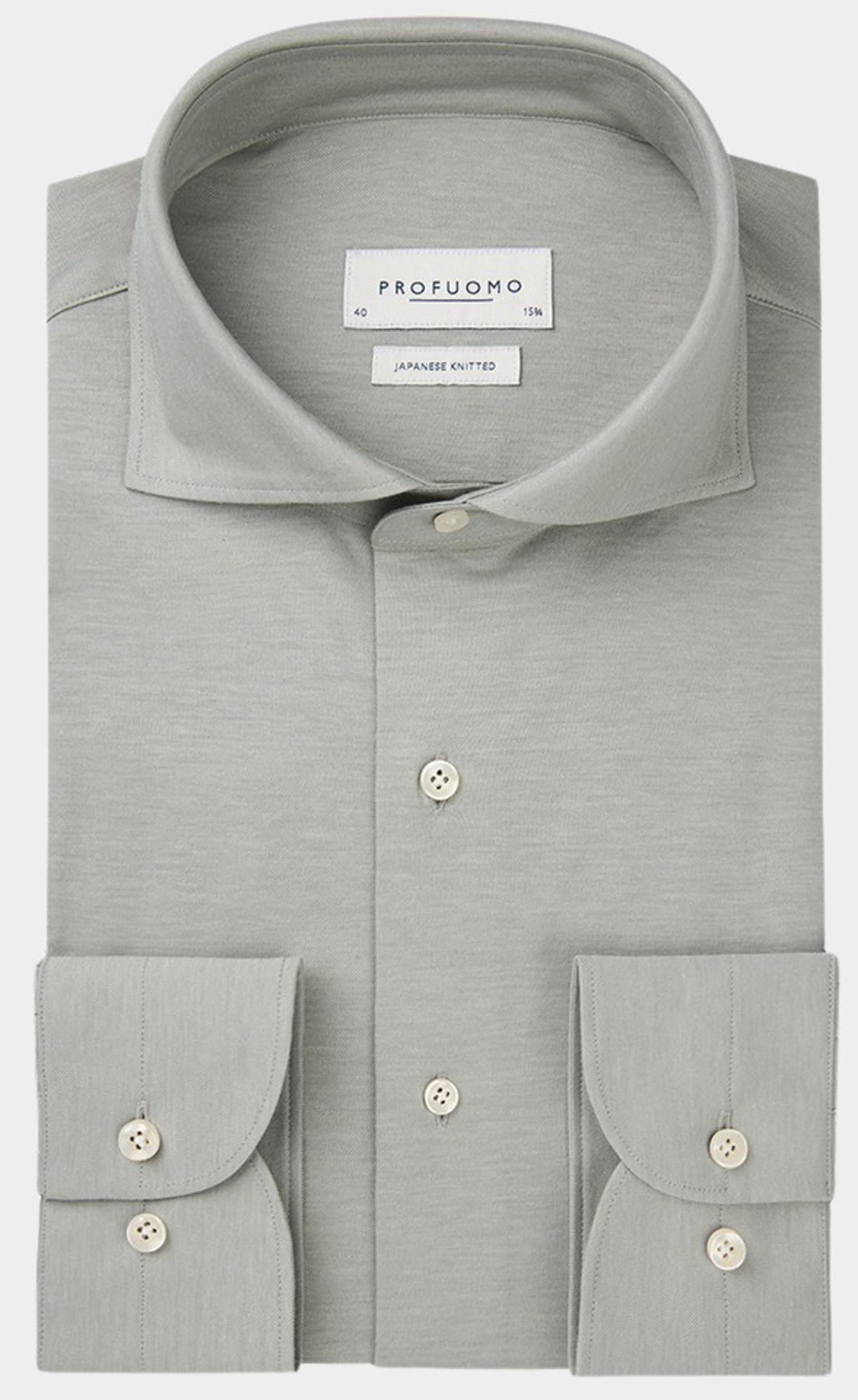 Profuomo Business hemd lange mouw Groen  PPWH10002F/Z