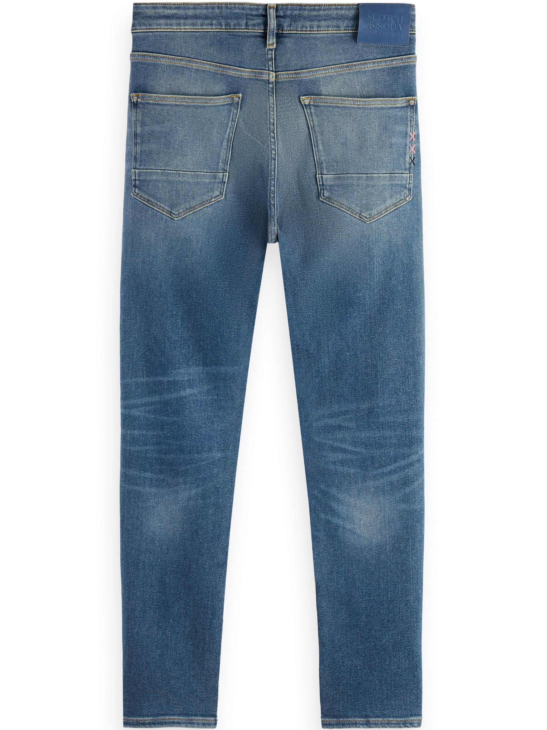 Scotch & Soda 5-Pocket Jeans Blauw Skim super slim jeans - Runnin 165594/4663