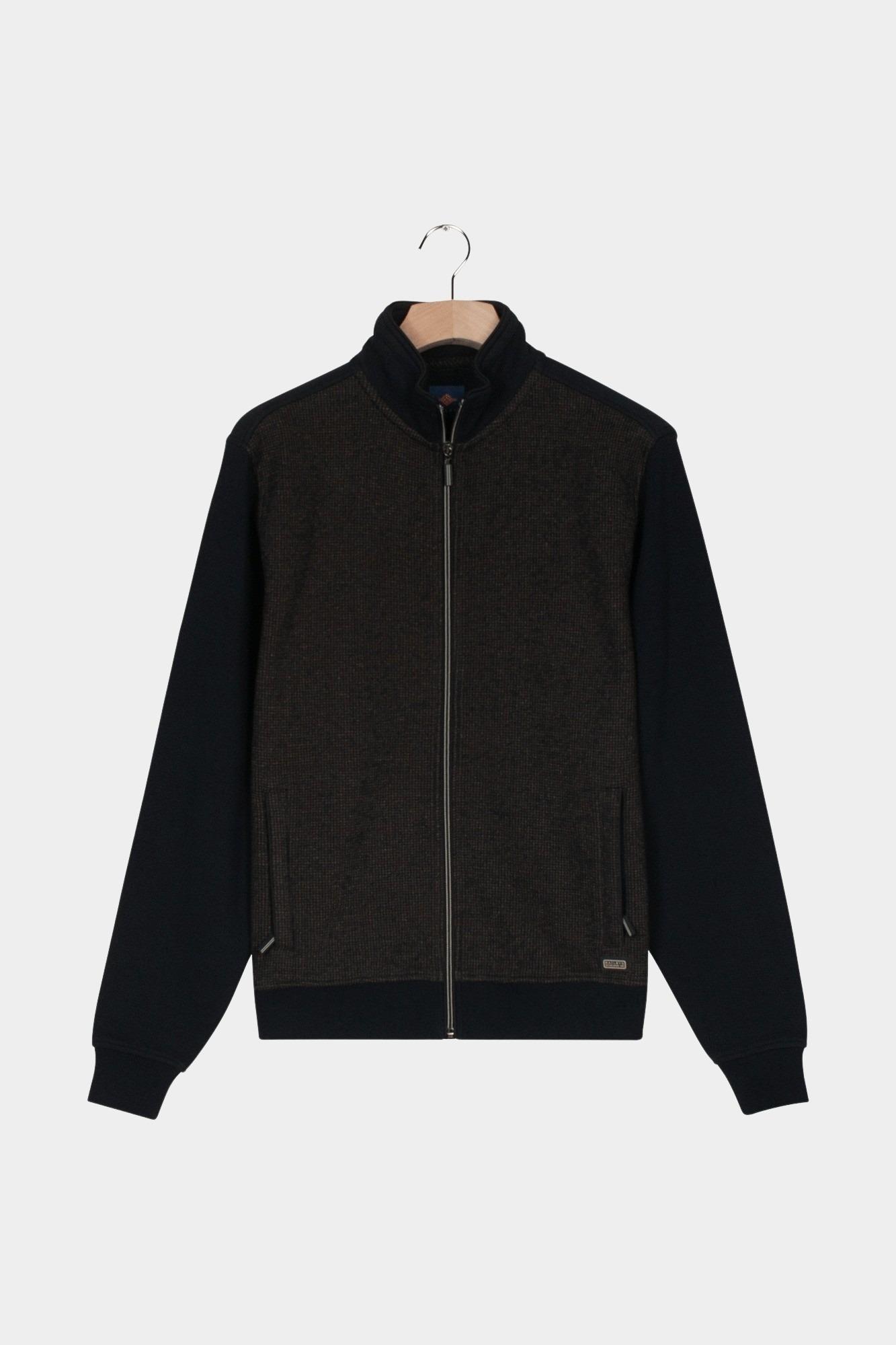 Baileys Vest heren Bruin Sweat Cardigan Zip  2-tone Ja 522250/85