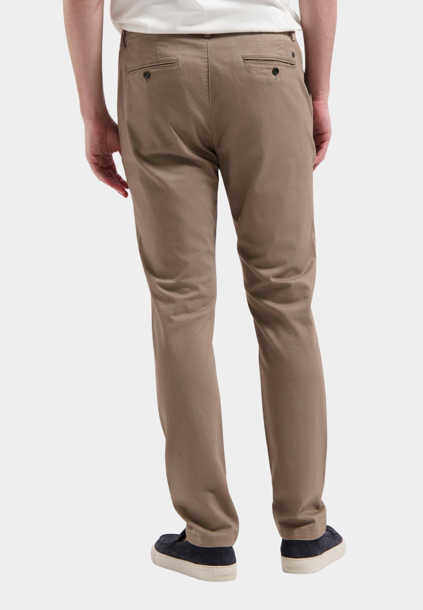 Dstrezzed Katoenen Broek Beige DS_Lancaster Twill Knit 501700-SS24/213