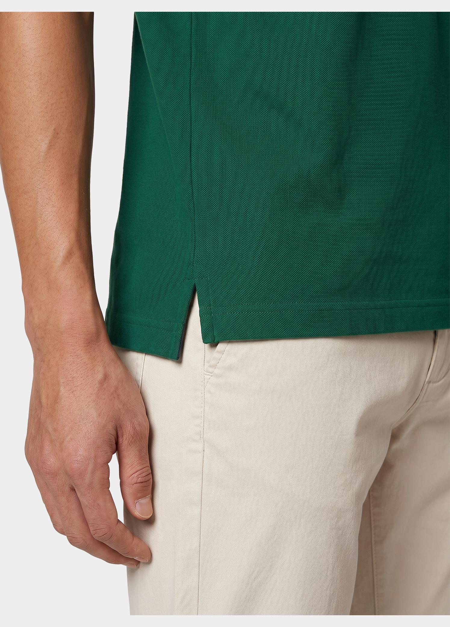 Gant Polo heren Groen Tipped Piqué Polo Shirt 2062034/322