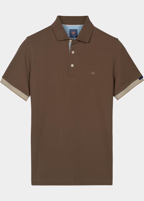 Baileys Polo heren Beige Poloshirt 2-tone Solid 615216/86