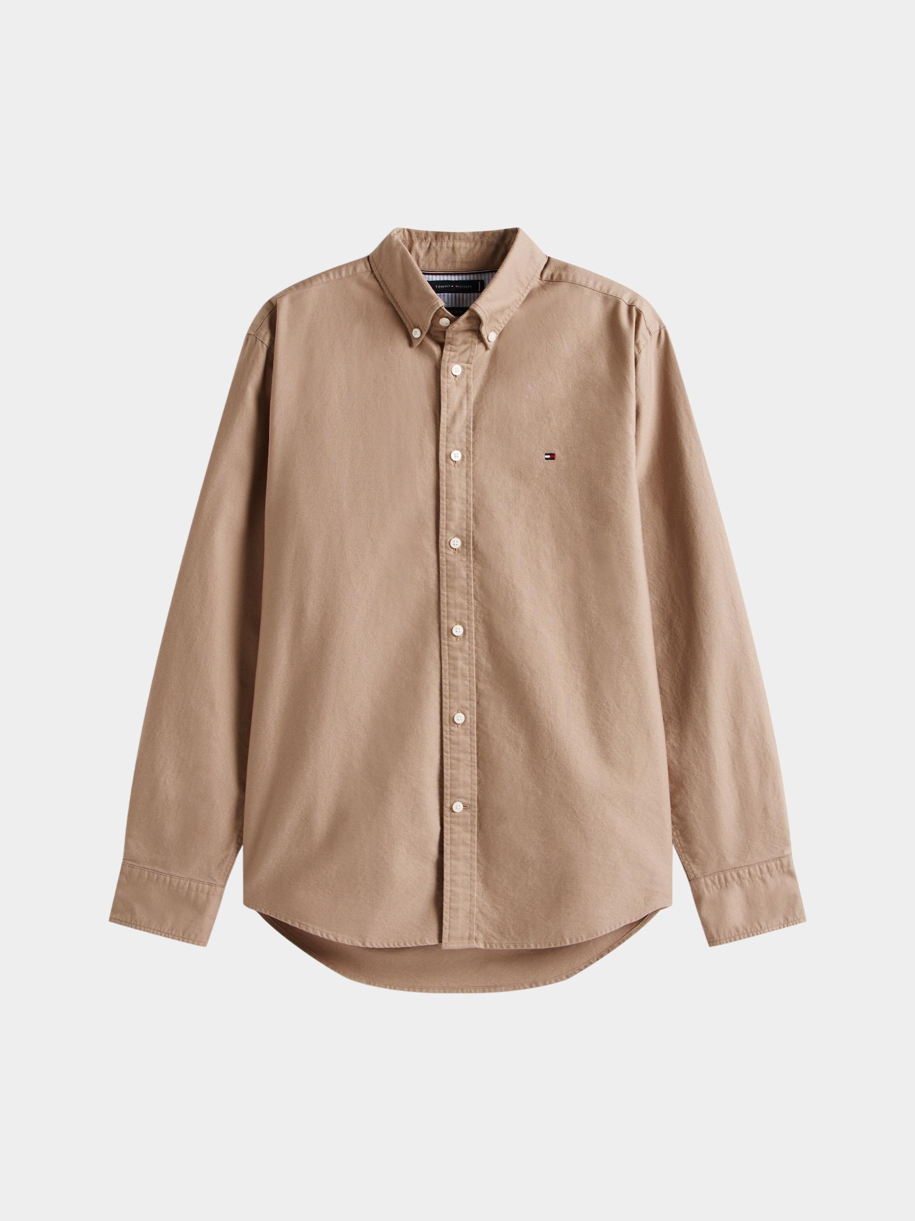 Tommy Hilfiger Casual hemd lange mouw Beige SOLID HERITAGE OXFORD RF SHIR MW0MW35774/0F6