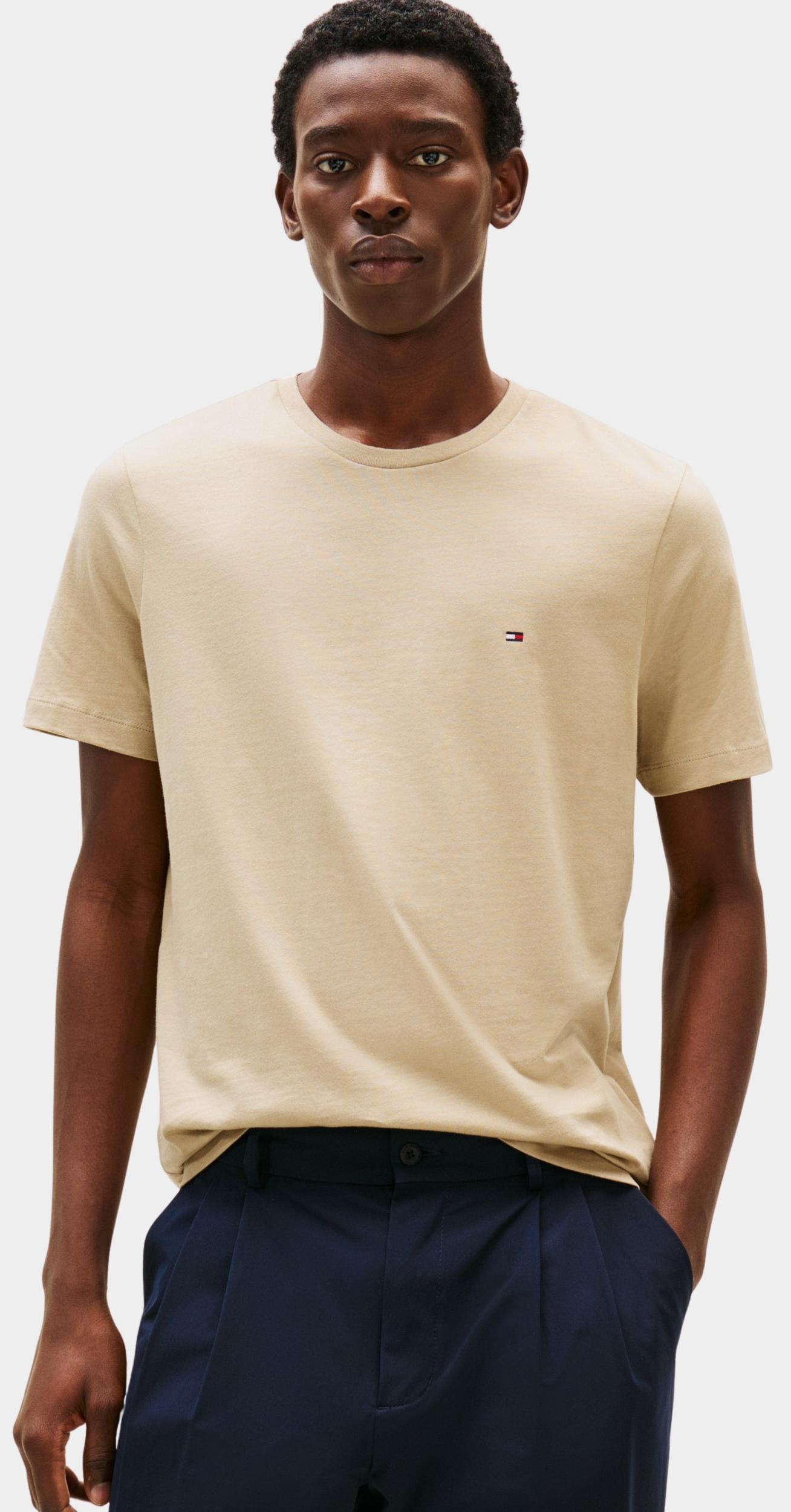 Tommy Hilfiger T-shirt korte mouw Bruin ESS Seasonal Reg Fit Solid Tee MW0MW39995/RBT