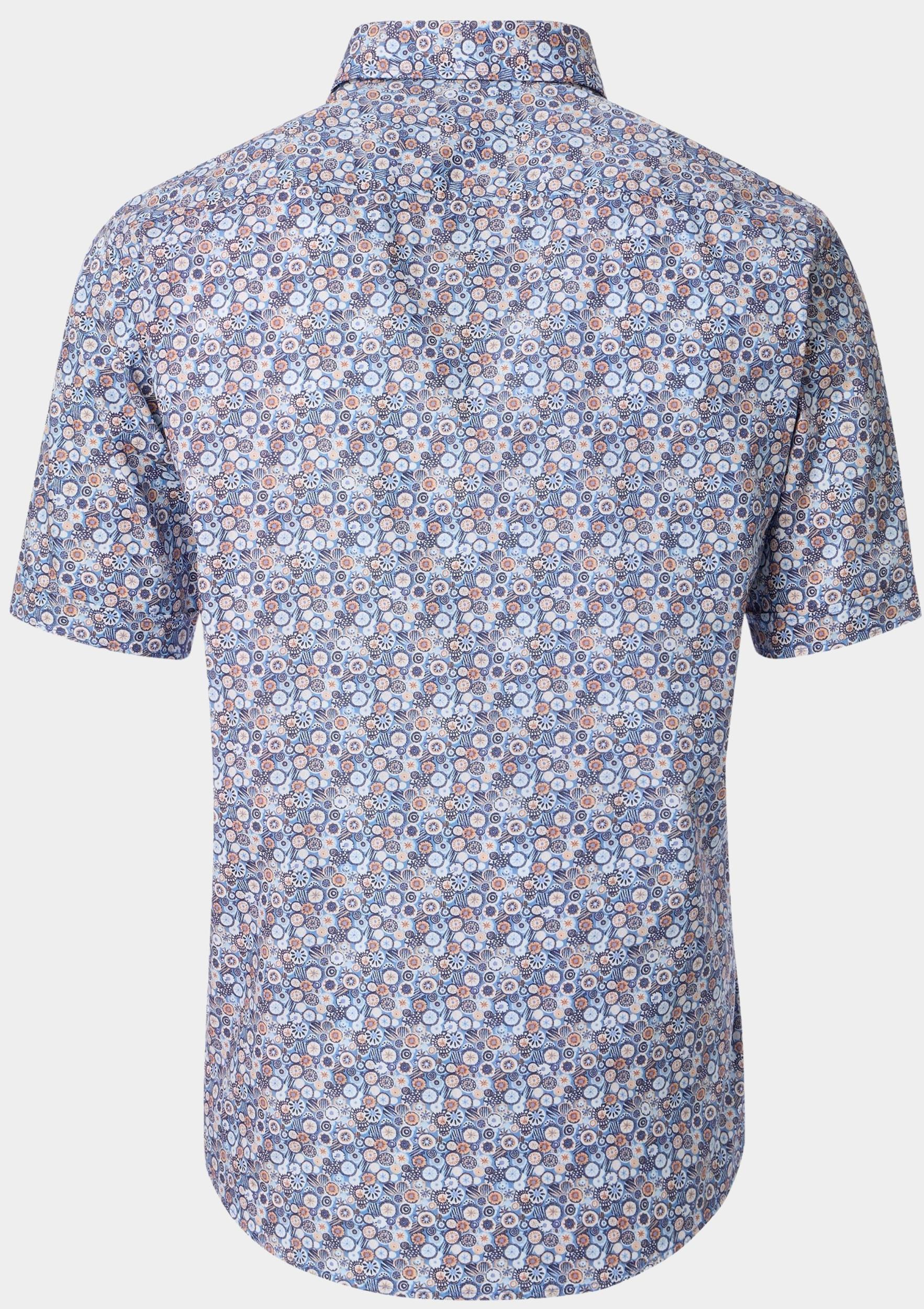 Casamoda Casual hemd korte mouw Blauw B.D. Casual Short 1/2Arm 954395900/100