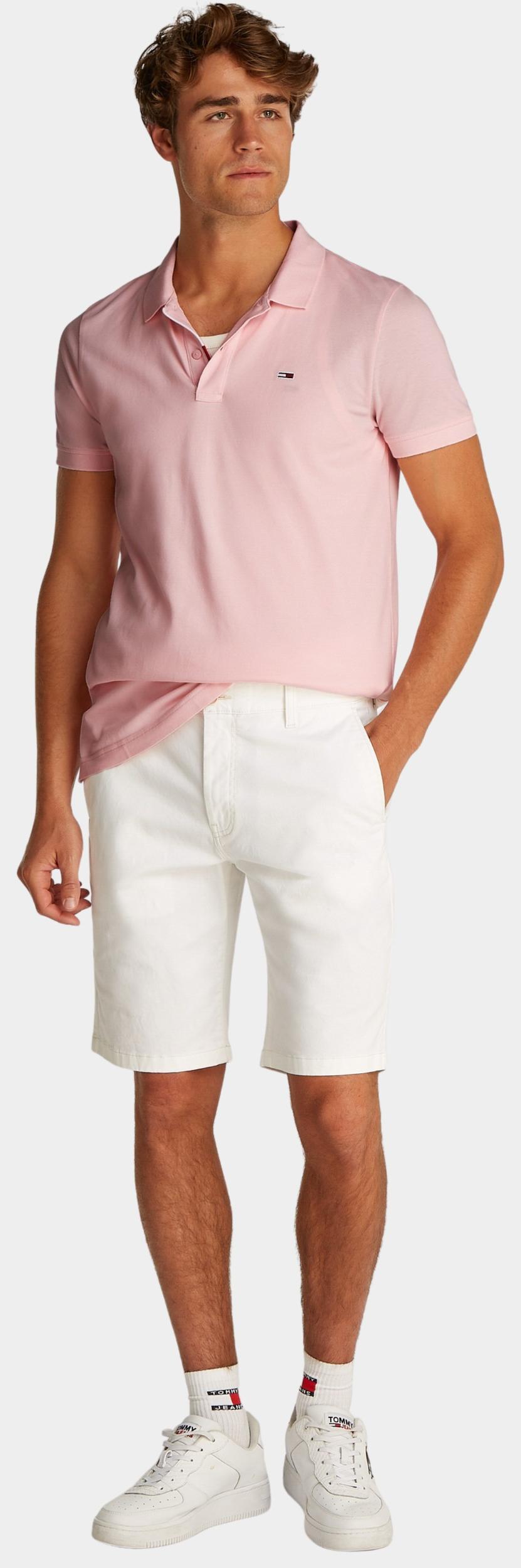 Tommy Jeans Polo korte mouw Roze TJM SLIM PLACKET POLO EXT DM0DM20676/TH3