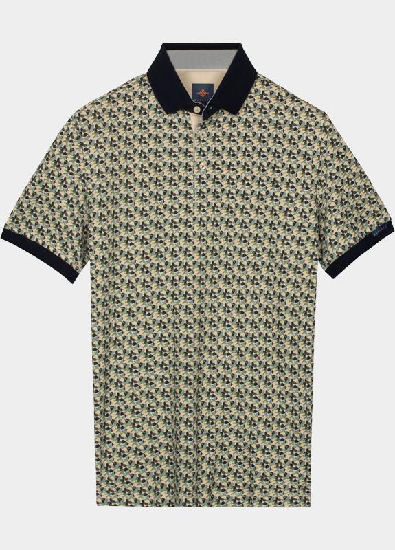 Baileys Polo heren Groen Poloshirt 2-tone Pique, all o 615236/72