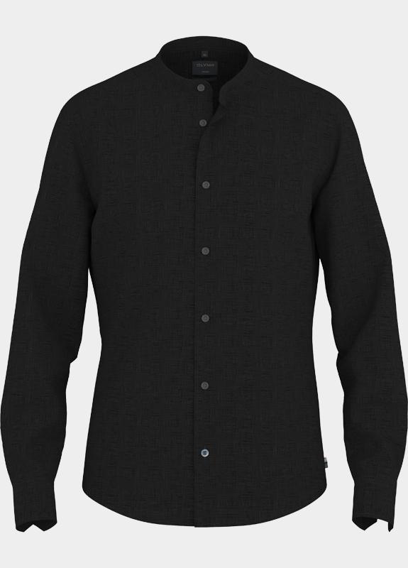 Olymp Overhemd heren Zwart Casual 404214/68