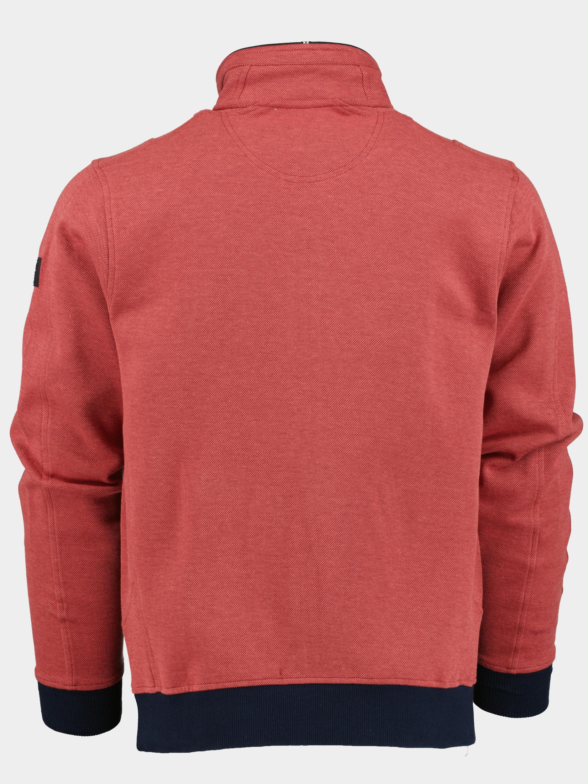 Baileys Vest Rood Sweat cardigan zip 312209/38
