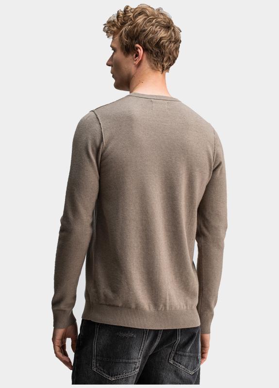Butcher of Blue Pullover Beige Clifden Crew 1926003/640