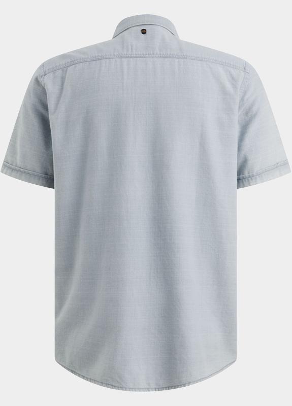 PME Legend Casual hemd korte mouw Blauw Short Sleeve Shirt Indigo yar PSIS2604212/590