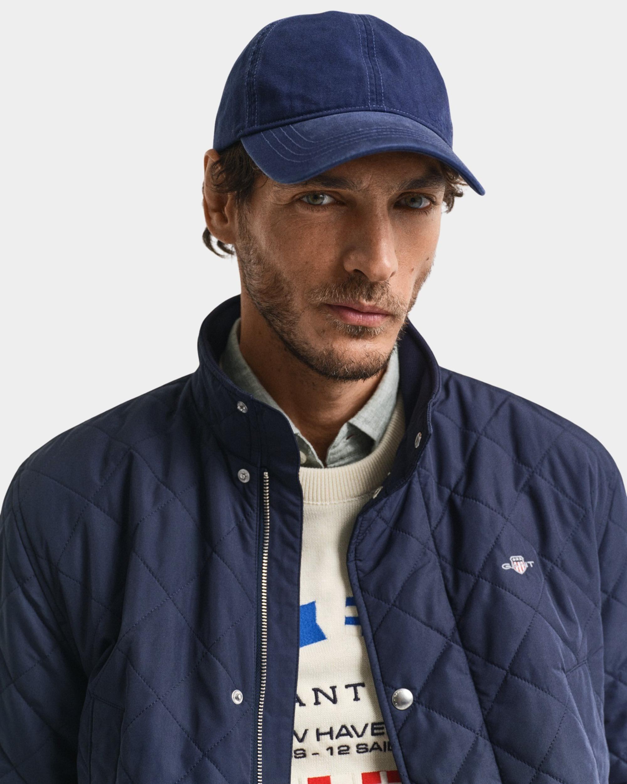 Gant Winterjack Blauw QUILTED WINDCHEATER MID JACKE 7006497/433