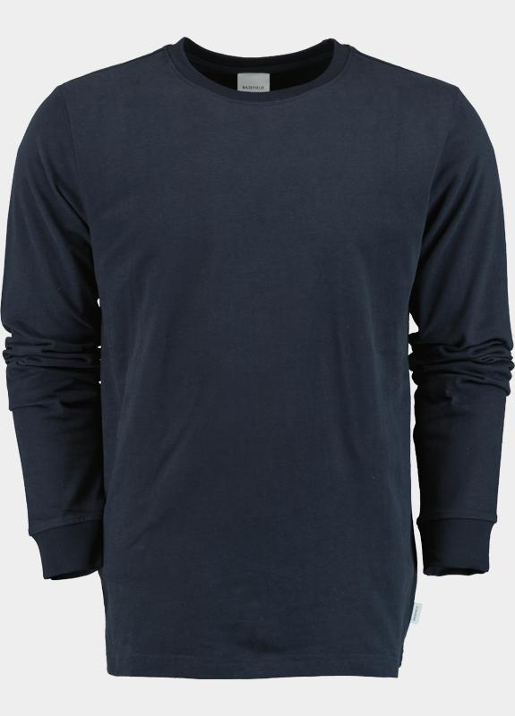 Basefield T-shirt lange mouw Blauw Rundhals Shirt longsleeves 219018507/654