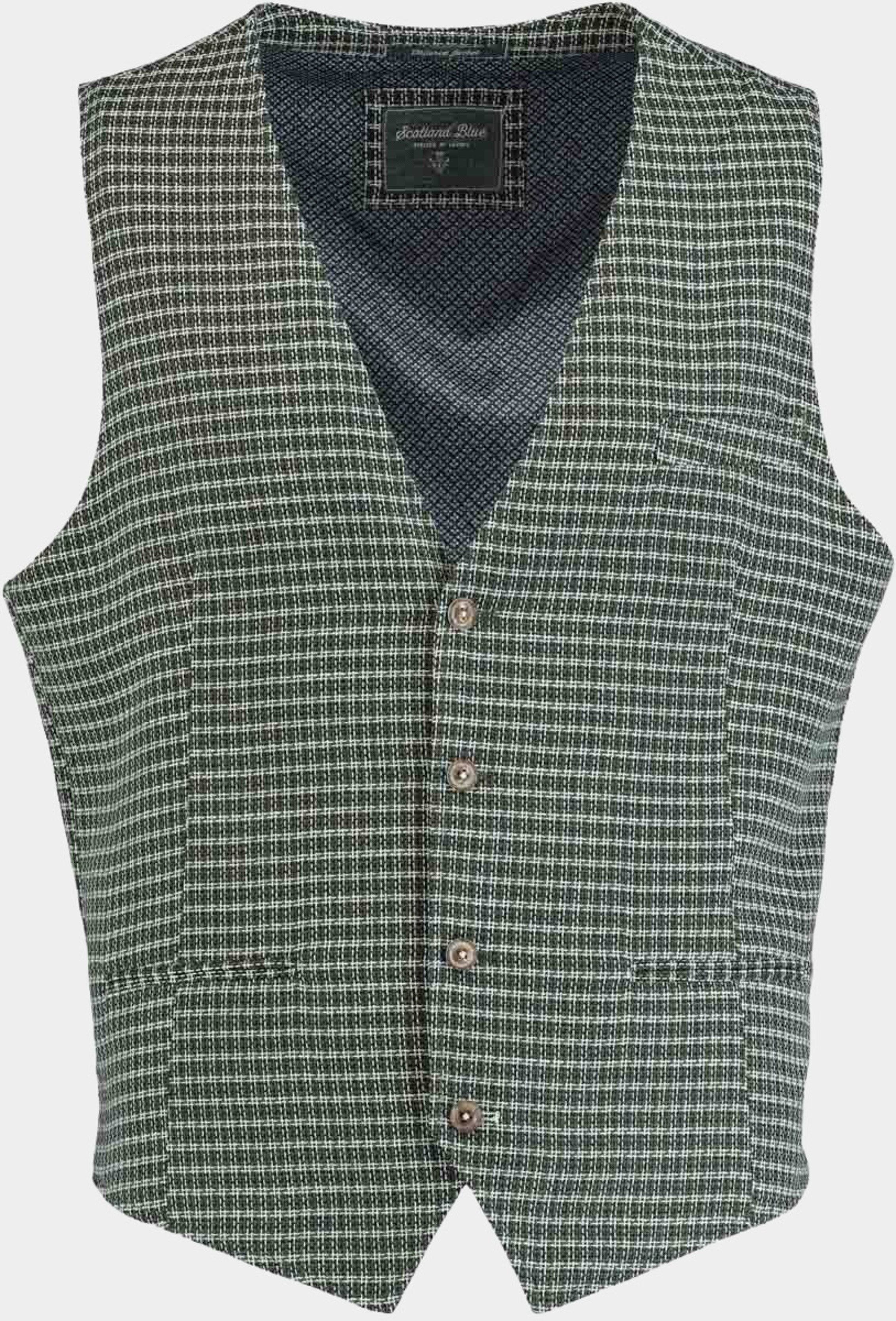 Scotland Blue Gilet Groen Kris Waistcoat 19111KR14SB/340 green